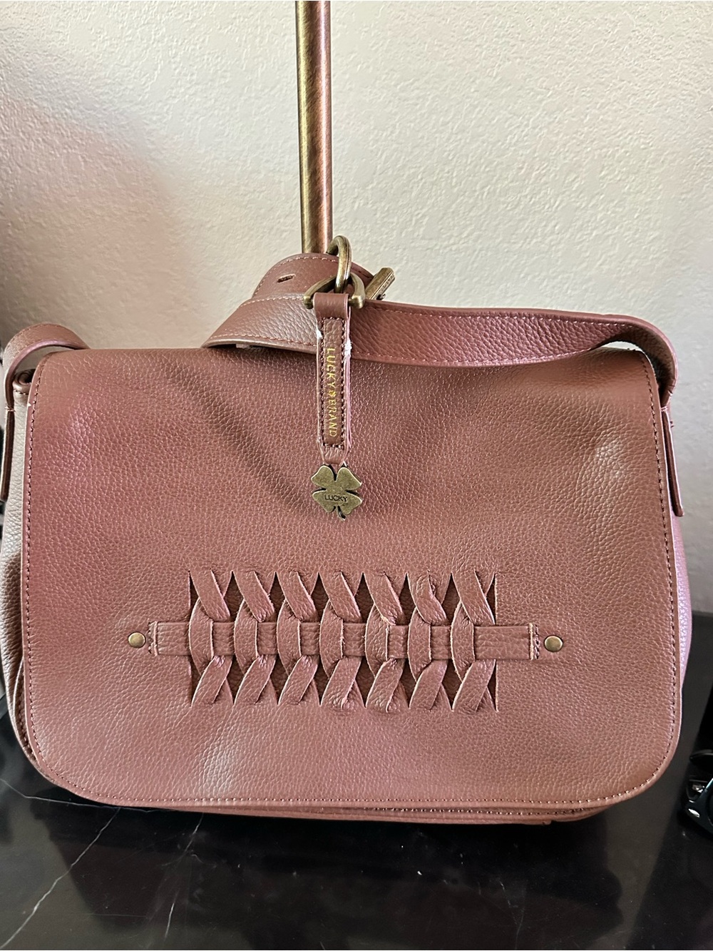 Lucky Brand Brown Leather Crossbody Bag